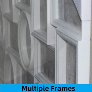 86*53cm Collage Cadres <span class=keywords><strong>Photo</strong></span> Décoration Murale pour la Maison Avec 24 Ouvertures Matière Plastique Photos de Famille - Product Image 4