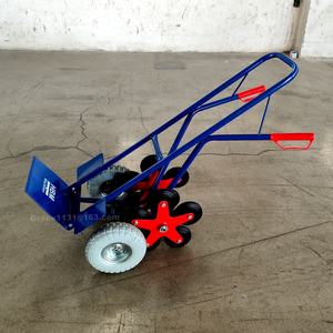 अनुकूलित भारी-शुल्क छह-पहिया फोल्डेबल हैंड ट्रक पाउडर लेपित लॉजिस्टिक्स ट्रॉली गाड़ी चार पहिया ओएम - Product Image 5