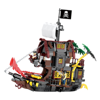 COGO 907 pièces Blocs de construction DIY Bateau Briques Jouets pour enfants Ensembles de construction