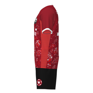 قميص فريق كرة القدم التايلاندي ذو الخطوط الحمراء والسوداء بجودة عالية، متوفر بالجملة من المصنع - Product Image 4