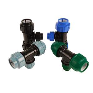 Raccords en T à connexion rapide en PP de 20-110 <span class=keywords><strong>mm</strong></span>, <span class=keywords><strong>raccord</strong></span> de tuyau de 2 pouces pour accessoires d'irrigation goutte à goutte agricole - Product Image 4
