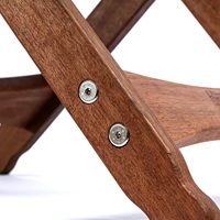 Tabouret pliant moderne Pangean en toile et bois pour assise extérieure portable et utilisation comme ottoman, couleur personnalisée, fabriqué en Chine