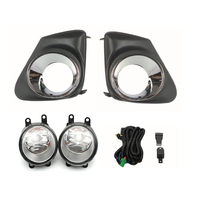 Piezas de automóviles lámpara de luz antiniebla con marco de cableado de interruptor cubierta cromada para Toyota Corolla 2011 2012 2013