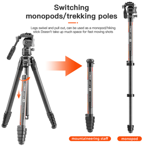 COMAN Light H Pro profesional móvil de fibra de carbono ligero de alta <span class=keywords><strong>calidad</strong></span> trípode portátil para cámara - Product Image 2