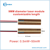 Module laser point rouge diamètre 9 mm 40 mW, pointeur laser à distance