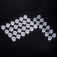 Mini pots de peinture vides - Bandes de pots de peinture de 3 ml, conteneurs de rangement en plastique pour l'art et l'artisanat, idéaux pour les écoles et les camps d'été.