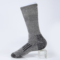 Chaussettes en laine pour homme, style tapis, avec bordure élastique longue, entièrement en bouclettes, tricotées à 108 aiguilles avec fil inversé