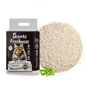 Venta caliente producto de fábrica respetuoso con el medio ambiente Control de olores Tofu arena para gatos 6L/7L mejor aglomeración mascota Tofu arena almidón <span class=keywords><strong>fibra</strong></span> de maíz - Product Image 1
