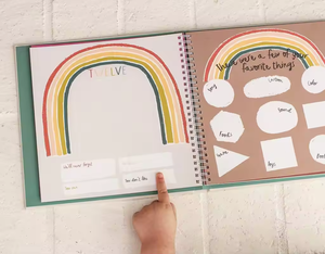 Petit arc-en-ciel bébé livre <span class=keywords><strong>de</strong></span> mémoire première <span class=keywords><strong>année</strong></span> Journal Album pour enregistrer des souvenirs spéciaux <span class=keywords><strong>de</strong></span> bébé souvenir d'étape pour bébé - Product Image 4