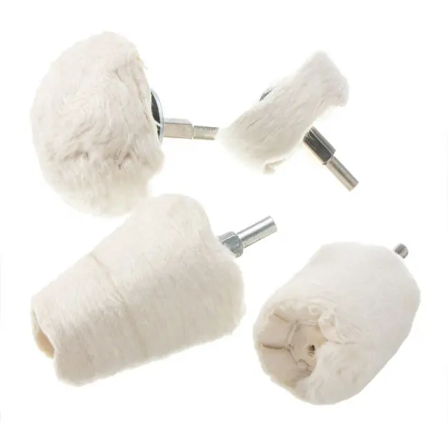 Abrasive Tools 6mm Shank Cotton Polishing Wheels Cloth Buffing Wheel Polishing Pad Wheel Set for Drills