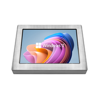 Ordinateurs tablettes murales intégrées 15 17 19 Moniteur LCD robuste étanche IP65 Sans ventilateur Tout en un Écran tactile industriel PC