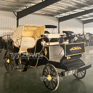 Horse Carriage Vintage Electric Royal Carriage Elegant Horse-Drawn Sightseeing Car for Sale Elegant and Royal <b>Awning</b> Car - Product Image 5