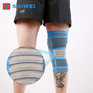 Rodilleras Tejidas Shiwei, Transpirables, con Soporte para Correr y Actividades al Aire Libre, Unisex, Ajuste Universal, Azul, Negro, Rosa - Product Image 3