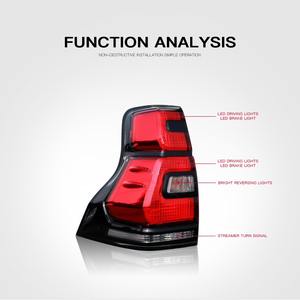 Luz Trasera de Actualización para <span class=keywords><strong>Toyota</strong></span> Prado 2010-2020, Luces Traseras para Prado LC150, Lámpara Trasera LED Modificada con DRL, Señal, Freno y Reversa - Product Image 3