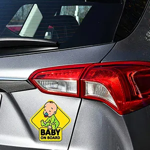 Baby On Board Sticker Customized Durable Car Magnetic Sticker Water Proof UV Resistant Decorative Car Decal Sticker