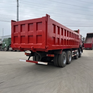 Sinotruk 12 Banden Hydraulische 40 50 60 Ton 375hp Howo 8X4 Kipper Truck - Product Image 5