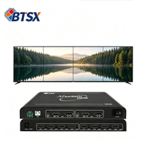 Processeur de fusion multi-écrans 8K 1x2/1x3/1x6/2x1 avec carte PCB anti-interférence pour mur vidéo publicitaire LED intérieur