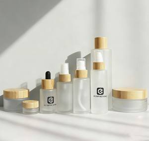 ขวดแก้วใส่น้ำมันหอมระเหยแบบหยดพร้อมฝาไม้ไผ่ และกระปุกครีมพร้อมฝาไม้ไผ่ รุ่น <span class=keywords><strong>N888</strong></span> - Product Image 2