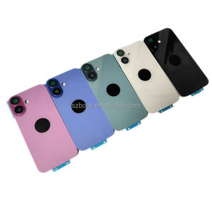 Verre arrière de remplacement avec cadre métallique magnétique et verres à came pour <span class=keywords><strong>iPhone</strong></span> 16 16 Plus couvercle de batterie verre arrière après marché - Product Image 1