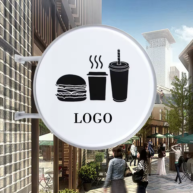 Dropshipping Waterproof LED Double Sided Customized Shape Eco-Friendly Decorative Advertising Lightbox 110V/220V Outdoor Sign