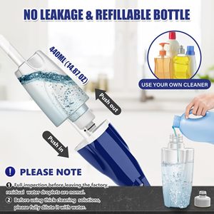 Công Suất Lớn Thân Thiện Với Môi Dễ Dàng Làm Sạch Sàn Có Thể Gập Lại Lau Sợi Nhỏ Sàn Làm Sạch Hộ Gia Đình Phun Lau - Product Image 3