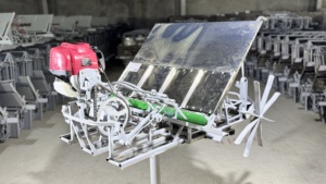 Agricultural 4 <b>Rows</b> 20 cm Rice Transplanter <b>Machine</b> Gasoline Powered Paddy Seeder and Planting Equipment Durable - Product Image 2