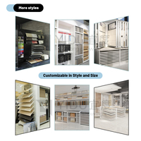 Support coulissant incliné pour carrelage de grande taille, personnalisé, très vendu, adapté aux sols en bois de haute qualité, support coulissant pour salles d'exposition