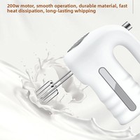 RSC Nouvelle Batteuse Électrique Portable Grande Capacité à 5 Vitesses pour Pâte, Crème et Pâte à Pizza EB035