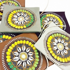 Handmade KAMARVY Vintage Ethnic Women's Crossbody <b>Sling</b> <b>Bag</b> with Embroidery & Beading - Product Image 3