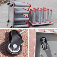 Carrito de Almacenamiento con Ruedas, Moderno, Desmontable, Ecológico, para Materiales de Impresión Publicitaria, Metálico, para Interiores