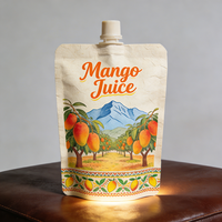 Pochette à bec verseur d'usine, pochette liquide réutilisable en plastique personnalisée avec bec verseur, sac à sauce, sac à boisson, pochette à jus de fruits, doypack