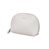 Sac de toilette de voyage personnalisé HYC-048 avec logo, couleur violette, pochette de luxe en cuir PVC, sac cosmétique