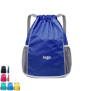 Mochila de Entrenamiento con Diseño de Fútbol, Tejido Impermeable para Deportes al Aire Libre, Viajes, Montañismo, Cierre de Cremallera, Poliéster, Regalos - Product Image 1