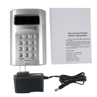 Retekess F4410D Transmisor de Teclado ASK AM con Botón de Llamada Inalámbrico de 999 Canales y Alcance de 500m para Sistemas de Llamada y Gestión de Colas