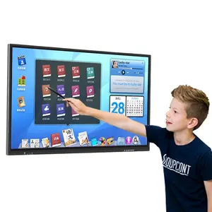 55inch android all in one pc lcd 4k tv panel touch screen electronic whiteboard smart interactive whiteboard for classroom