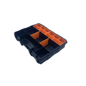 Boîte de rangement étanche pour outils de quincaillerie, vente en gros, portable, en plastique noir, sac OPP, boîte de rangement empilable, 1 an de garantie - Product Image 4