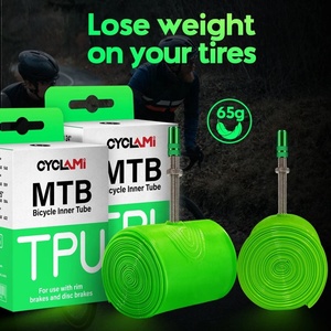 CYCLAMI-Tubo interior de bicicleta con válvula francesa de 45mm, ultraligero, material de TPU antioxidante, bicicletas de carretera compatibles con 26 29, bicicletas para niños - Product Image 2