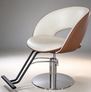 Sillón de Barbería Moderno, Hidráulico, de Cuero PU, Base Metálica, Color Personalizado, Muebles para Salón de Belleza - Product Image 5