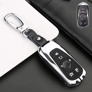 Étui à clés de <span class=keywords><strong>voiture</strong></span> de luxe pour Buick-Envision/LaCrosse/Regal / Enclave | Housse de <span class=keywords><strong>clé</strong></span> haut de gamme avec <span class=keywords><strong>coque</strong></span> de protection et porte-clés - Product Image 3