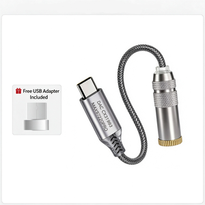 4.4mm Balanced Interface, Conexant CX31993 Dual-Chip, <b>Type</b>-<b>C</b> Universal DAC Headphone Amp Adapter - Product Image 2