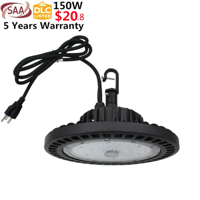 Jujur watt dan kecerahan menghemat pengiriman 5 tahun garansi miniatur & jenis mini highbay 100w 150w 200w 240w ufo led high bay light