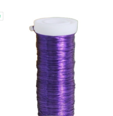 Фиолетовая медная проволока с металлическим покрытием для плетения