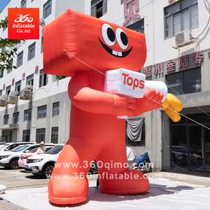 6 metri di altezza, personaggio dei cartoni animati rosso brillante realizzato su misura per il Festival Songkran della Thailandia - Product Image 2