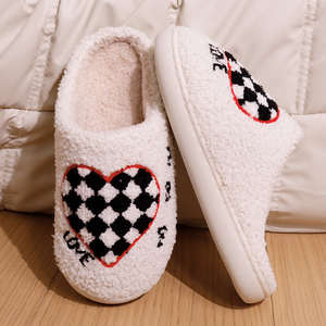 Pantuflas de Peluche con Suela de TPR para Mujer, Pantuflas de Casa para Mujer, las Más Populares, Venta al Por Mayor - Product Image 2