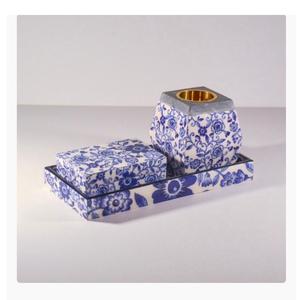 Juego de quemador Bakhoor de esmalte colorido con base de resina para incienso árabe Oud Mubkhar-Respetuoso con el medio ambiente y perfumado natural - Product Image 4