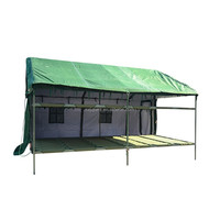 Tente en toile robuste à double couche, imperméable, toutes saisons, >3000 mm, une chambre, pour les tâches