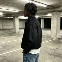 Produsen Grosir Jaket Pria Bordir Berkualitas Tinggi dengan Logo Kustom, Kancing Kotak, Gaya Streetwear Vintage