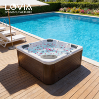 Fabricant de spas extérieurs série économique LOVIA, bain à remous pour 1 à 5 personnes, jacuzzi, OEM, certifié ROHS