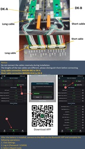 กล่อง DIY ของยุโรปเครื่องตัดไฟฟ้ากระแสตรงแบบ M8เครื่อง Lifepo4 V19 15kwh BMS 16S 48V 51.2V <span class=keywords><strong>EVE</strong></span> Mb31ชุด314ah แบบทำมือ V3กล่องเคลื่อนย้ายได้สีดำ - Product Image 5