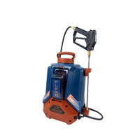 Pulvérisateur à dos de 15 litres en PE avec batterie au lithium, pompe à vitesse variable à dents bleues et tuyau détachable